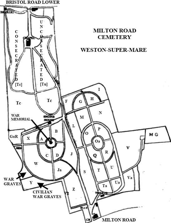 Map of Cemetery Plots