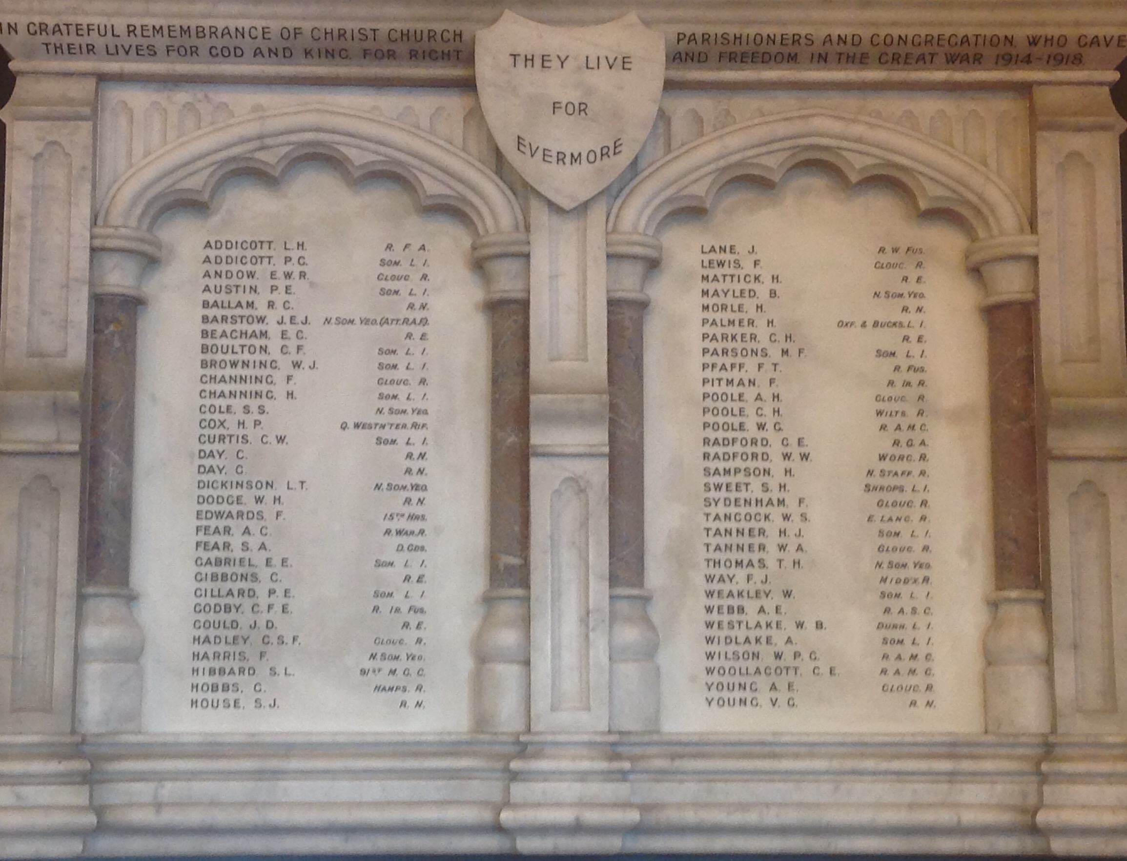 Christchurch WW1 War Memorial 