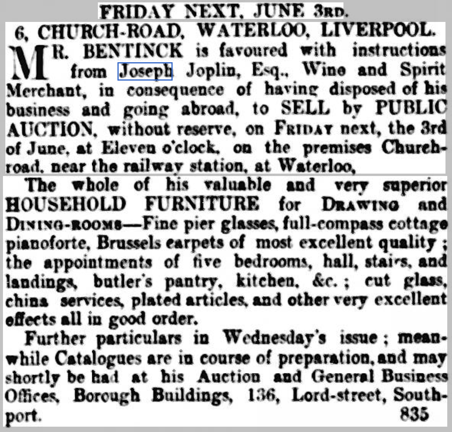p. 4, Southport Independent and Ormskirk Chronicle 28 May 1870