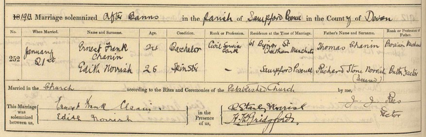 marriage certificate