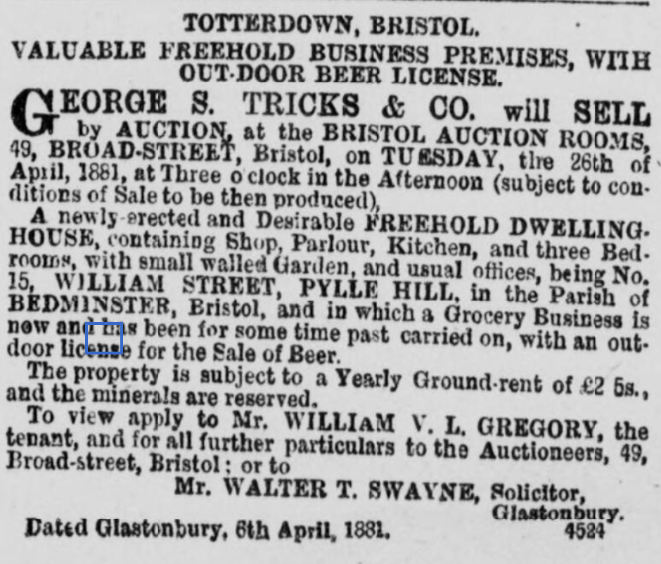 Bristol Mercury Saturday 16 April 1881