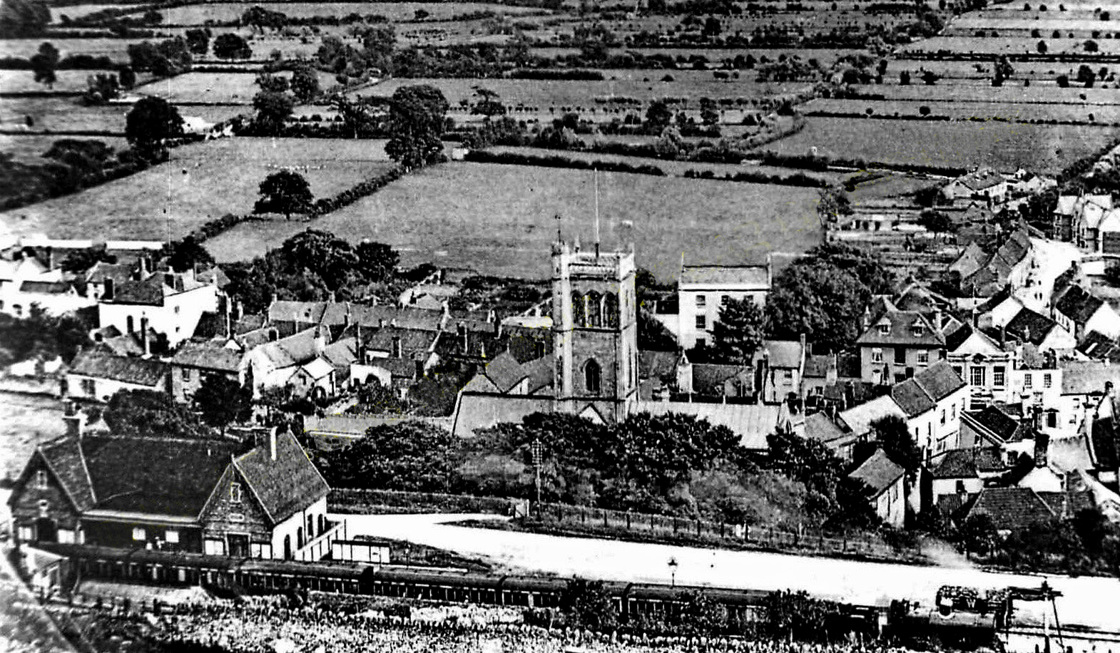 Axbridge church & station
